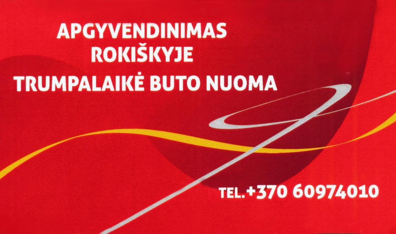Trumpalaike Buto Nuoma,Apgyvendinimas - Bekontaktis Iejimas Rokiskis Kültér fotó